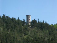 Blick auf die Gölitzwände mit Baropturm