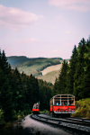 Bergbahn mit Cabriowagen
